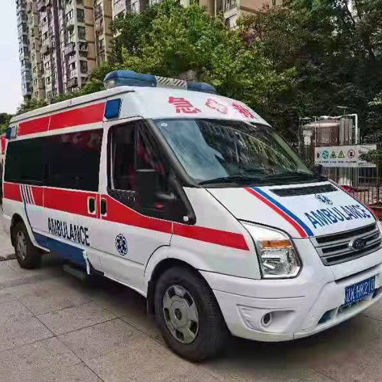 萧县长途救护车护送病人返乡